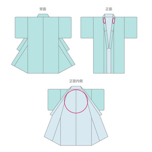 リサイクル着物】 紬 牛首紬 袷 身丈161cm 裄65cm 正絹 緑系 Aランク