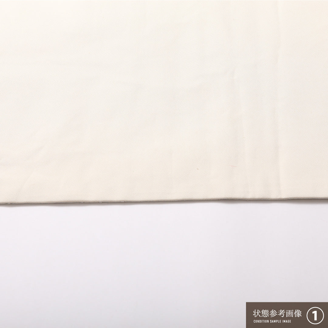 九寸名古屋帯 Aランク 帯丈344cm 正絹 ポイント柄 名古屋仕立て 織り セミフォーマル 菖蒲 菊 銀系 M4 1245-03066