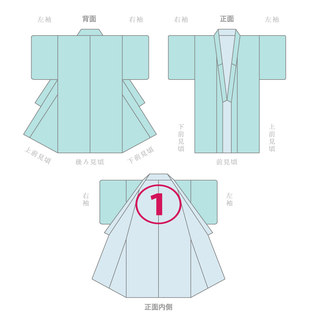色無地 1219-17102 証紙