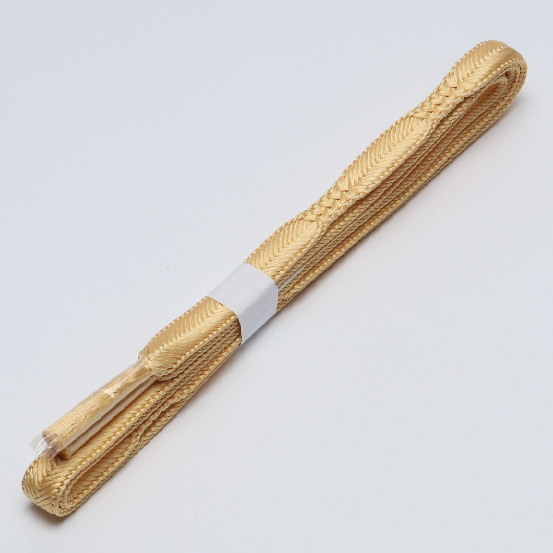 未使用品 帯締め 平組紐 大和組 正絹 黄系 1251-02071
