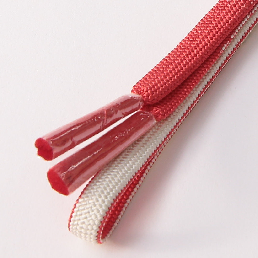未使用品 礼装用 帯締め 平組紐 高麗組 正絹 ピンク系 白系 1251-01865