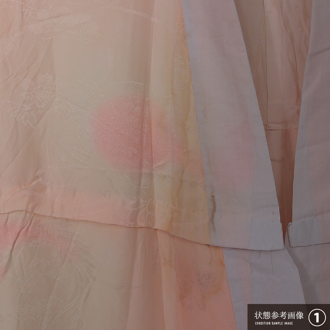 振袖用 長襦袢 袷 身丈122cm 裄丈62cm 正絹 Aランク Sサイズ ピンク系 RP 1240-12635