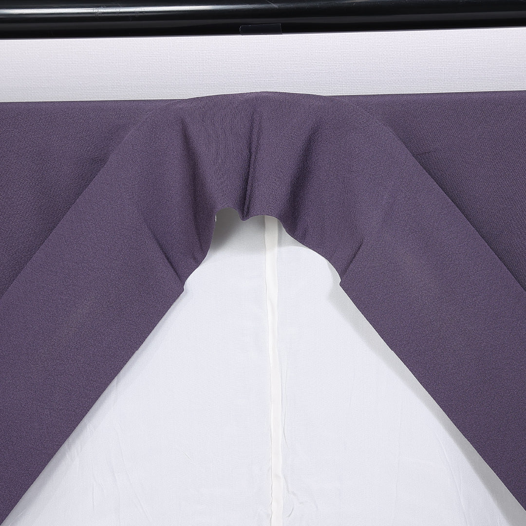 色無地 身丈161cm 裄丈64cm Aランク 袷 三つ紋 正絹 広衿 五三桐 1214-10177