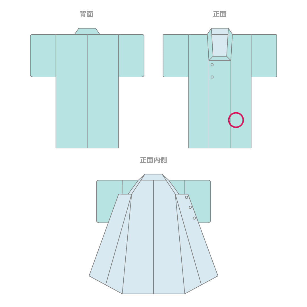 道行コート 袷 身丈85cm 裄61.5cm 正絹 Aランク 紫系 1217-00642