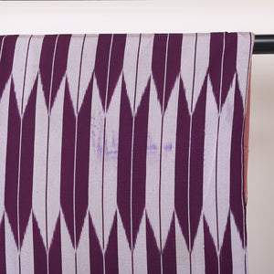 アンティーク 紬 袷 身丈149cm 裄65cm 正絹 紫系 Cランク 矢絣 1216-00852-5120