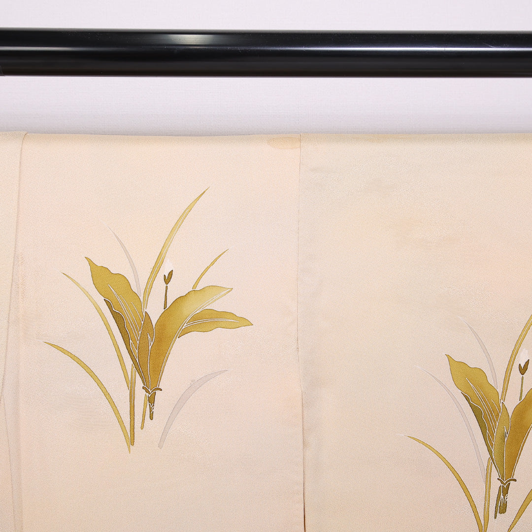 付下げ 袷 身丈156.5cm 裄63.5cm 正絹 彼岸花 ぼかし Cランク 1212-00847
