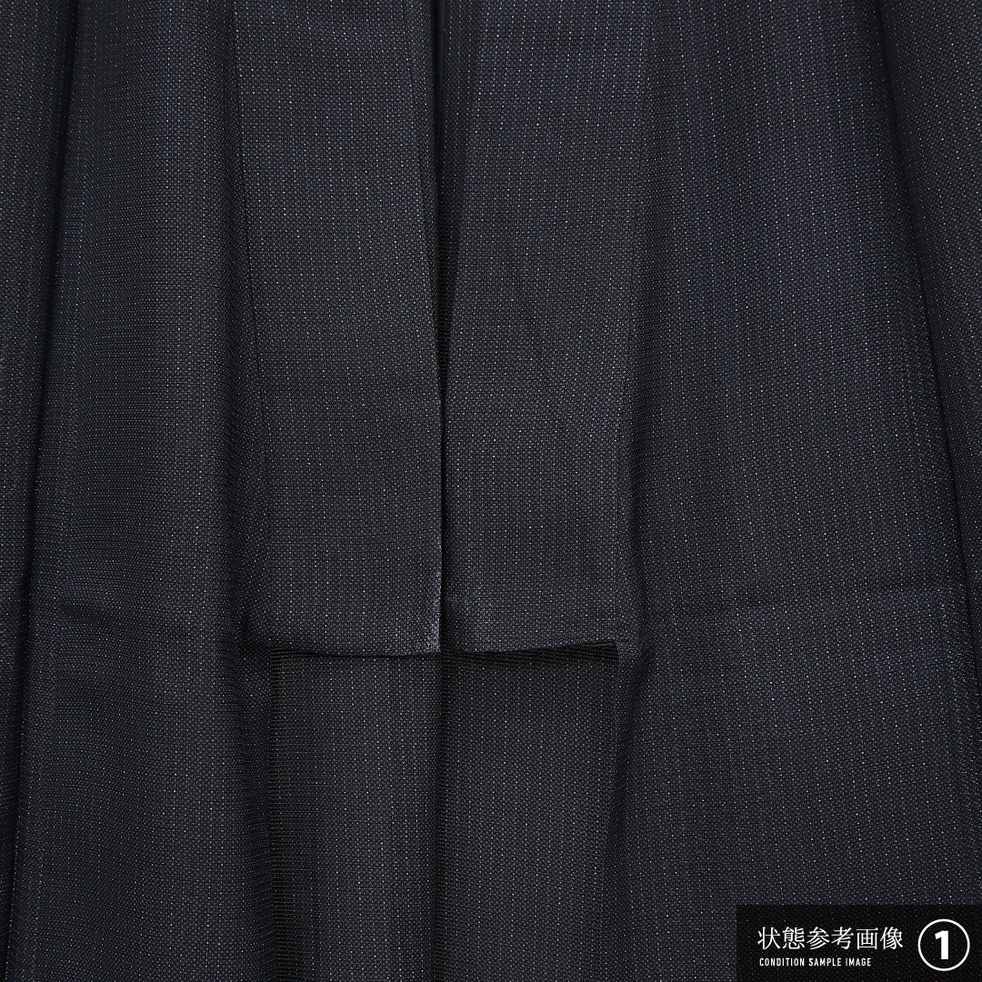 夏物 小紋 絽 身丈153cm 裄丈61cm 正絹 Aランク インフォーマル バチ衿 Sサイズ 無地 グレー系 RP 1221-13342