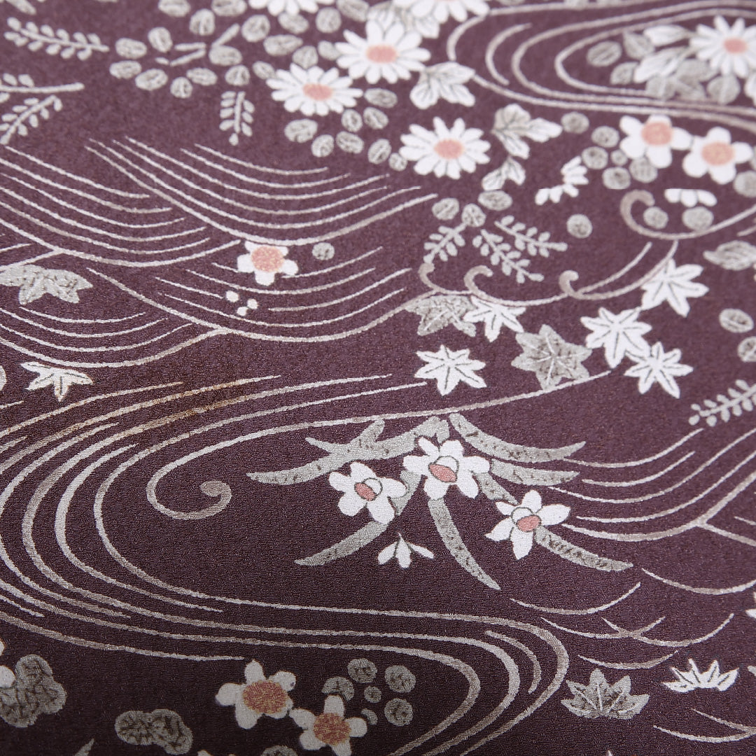 小紋 身丈161cm 裄丈64cm Aランク 袷 洗える着物 ポリエステル 広衿 1215-10027