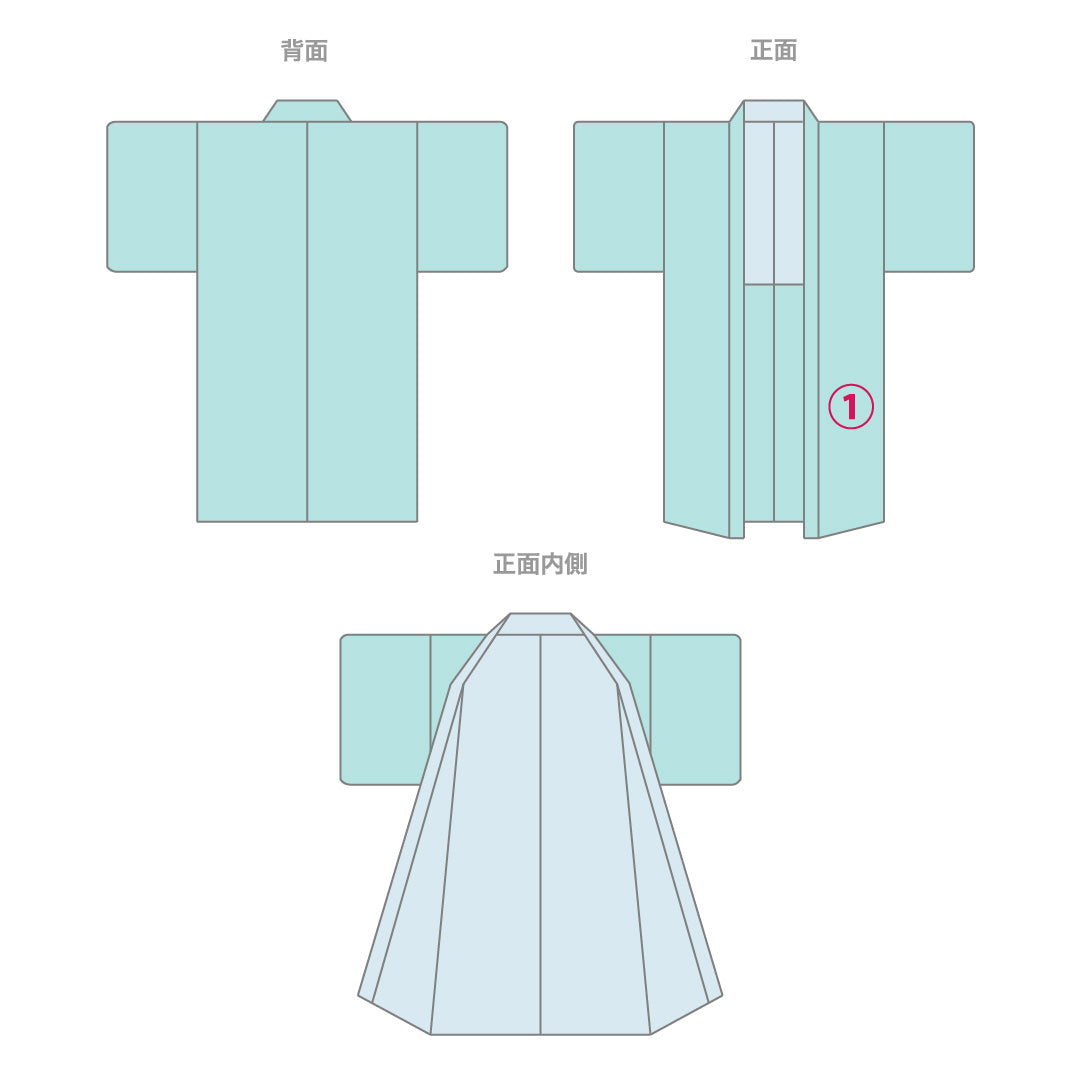 道中着 袷 身丈120cm 裄丈65cm 正絹 Bランク インフォーマル Mサイズ ふくれ織 矢絣 グレー系 HP 1236-13827