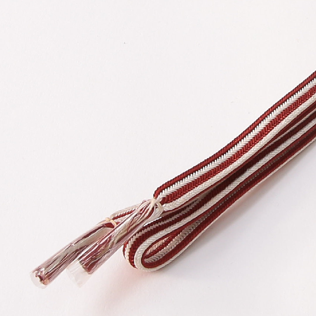 未使用品 帯締め 角組紐 冠組 正絹 赤系 白系 1251-01662