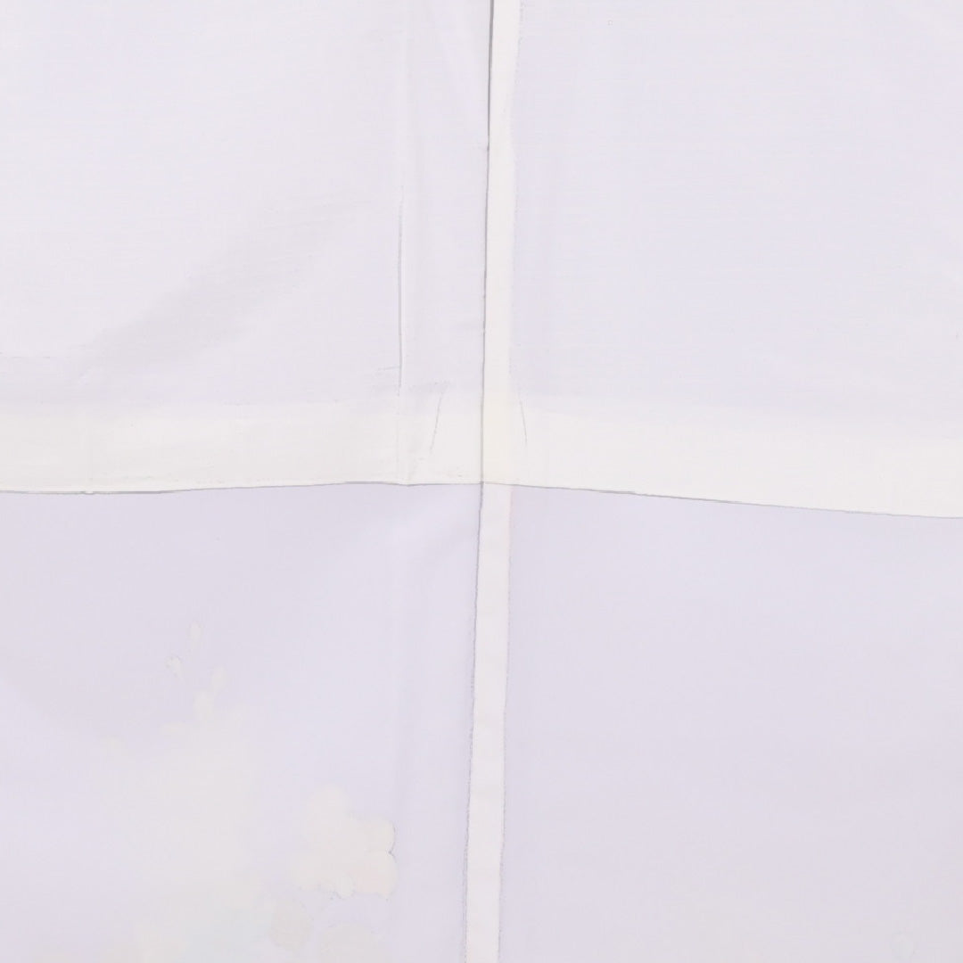 洗える着物 訪問着 袷 身丈162cm 裄丈64cm ポリエステル Aランク セミフォーマル 広衿 Lサイズ 花柄 紫系 RP 1217-17439