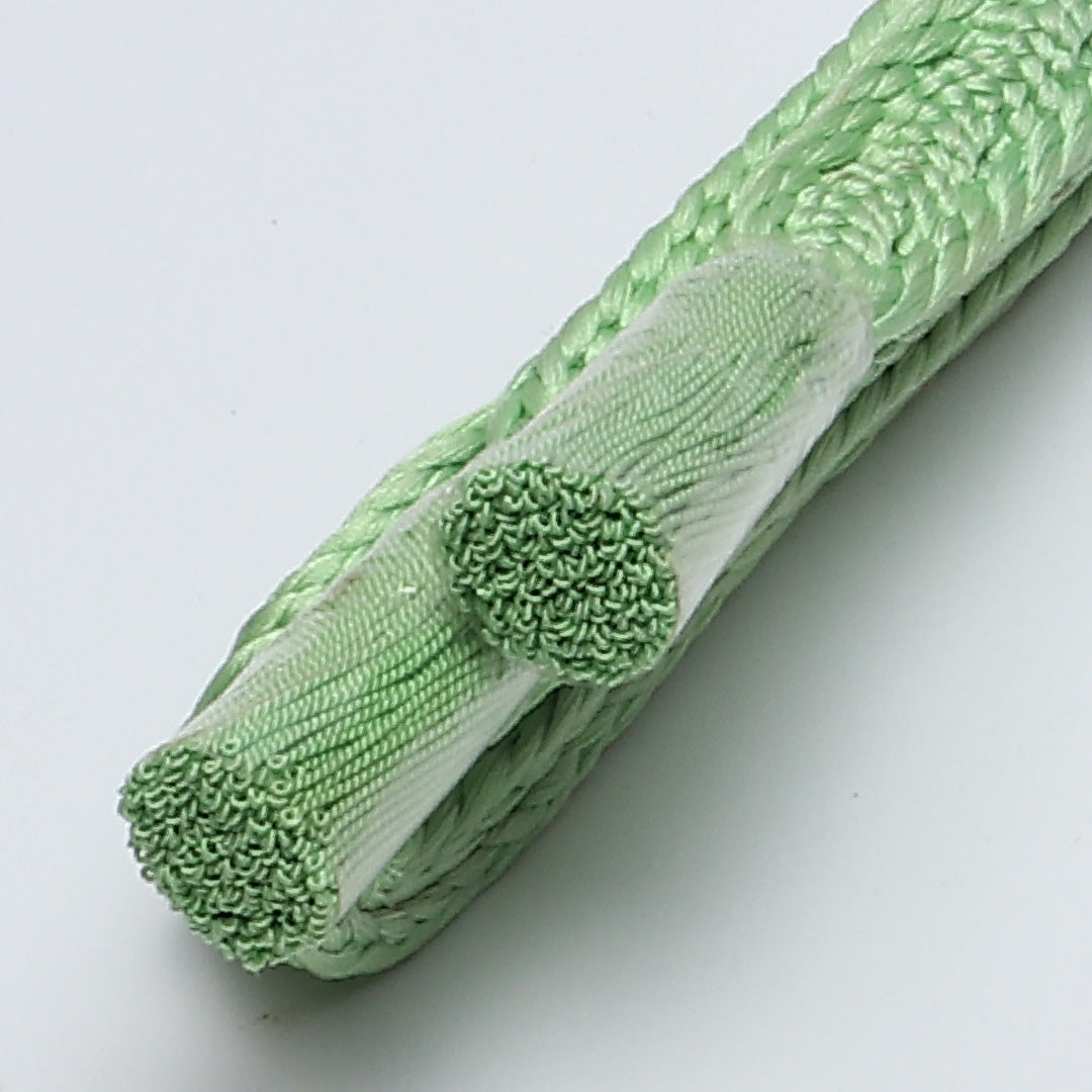 未使用品 帯締め 平組紐 唐組 正絹 緑系 1251-02098