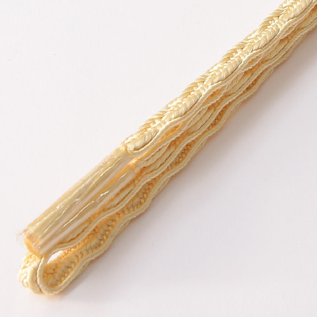 未使用品 帯締め 平組紐 正絹 黄系 1251-01911