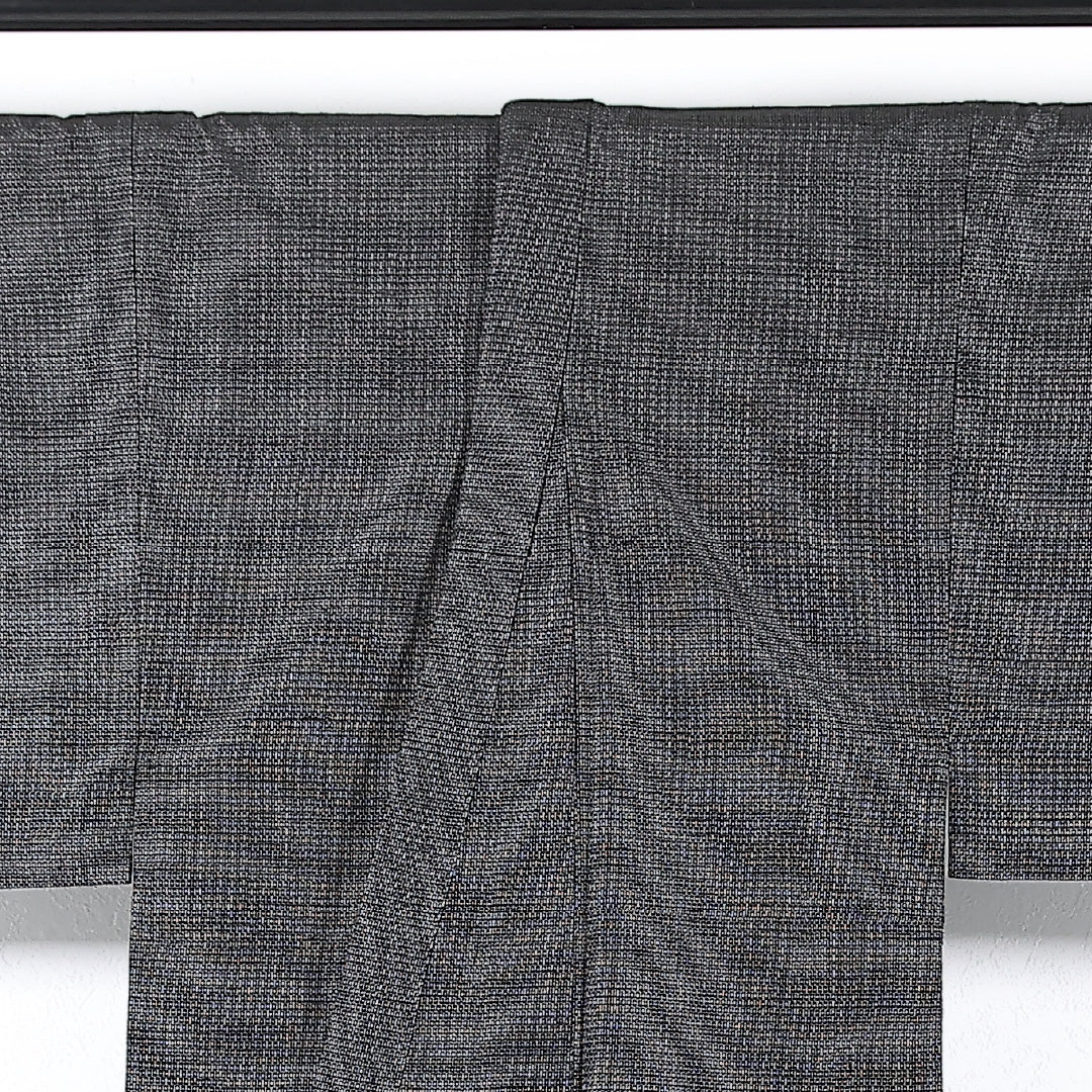 アンサンブル 男着物 (紬) 袷 身丈145cm 裄丈70cm 正絹 Cランク インフォーマル 棒衿 Mサイズ 亀甲 茶系 RP 1224-17363