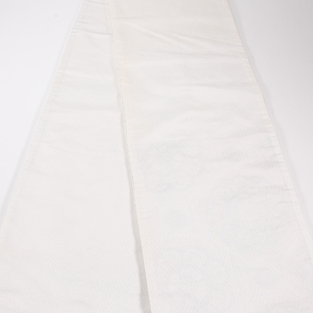 蜀江 袋帯 帯丈412cm 正絹 六通 フォーマル 白系 1243-02609