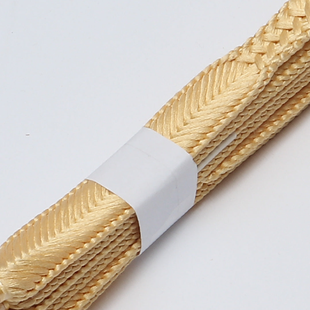 未使用品 帯締め】 平組紐 大和組 正絹 黄系 1251-02071