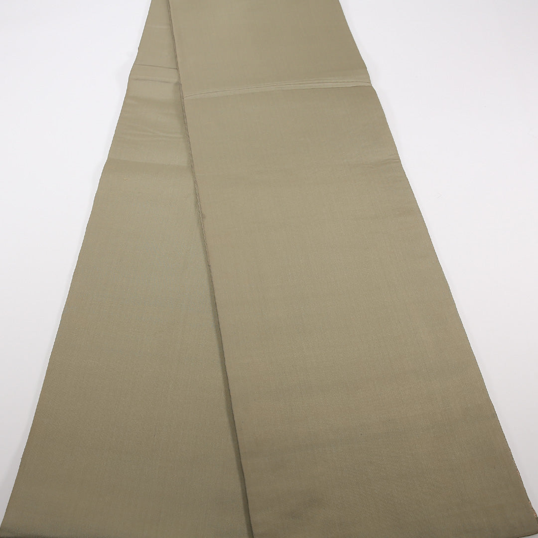 袋帯 帯丈416cm ポリエステル 六通 インフォーマル 植物柄 緑系 1243-02533