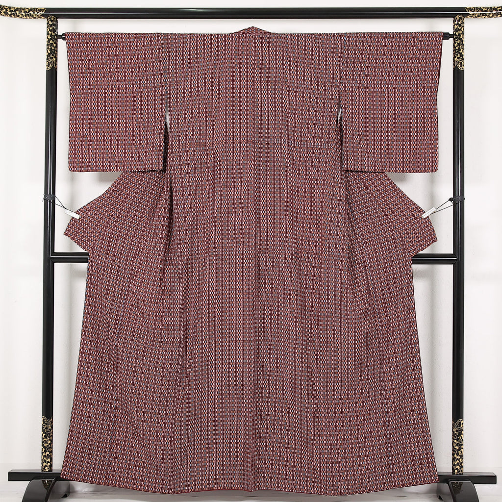 リサイクル・中古 小紋】 袷 身丈160cm 裄丈64cm 正絹 Sランク イン 