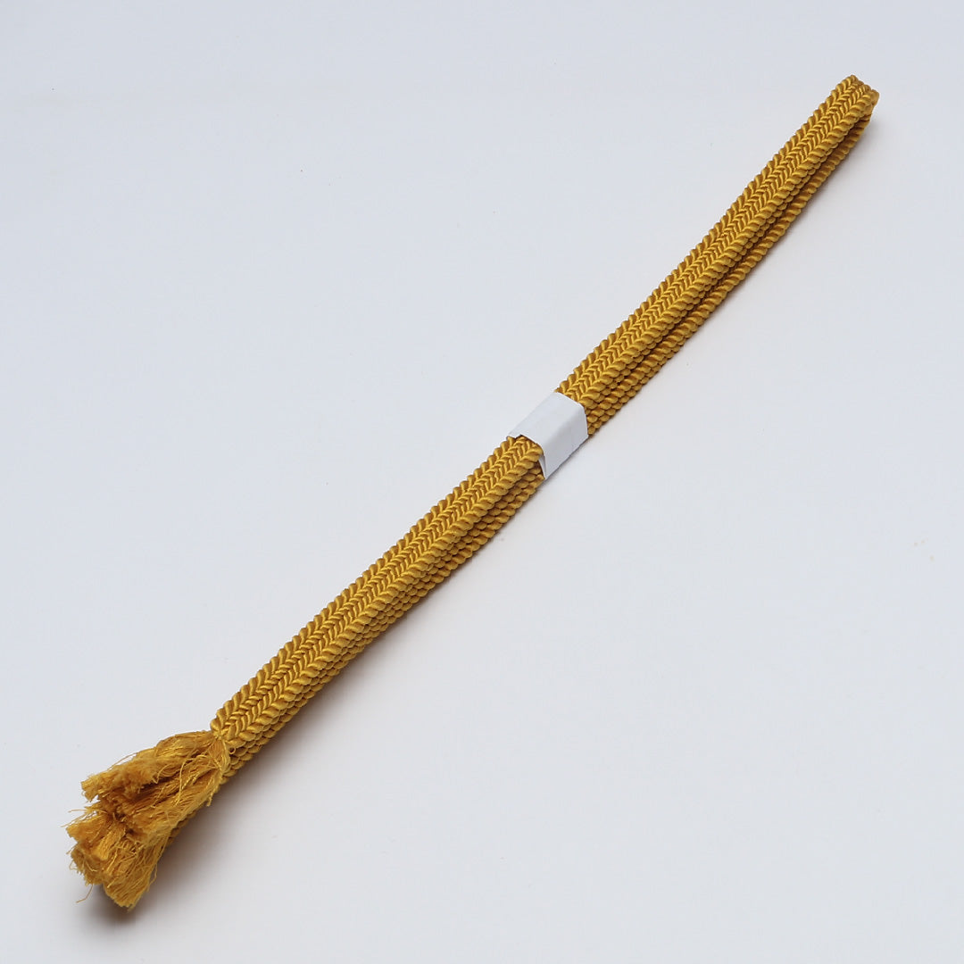 帯締め 角組紐 冠組 正絹 黄系 1251-02059