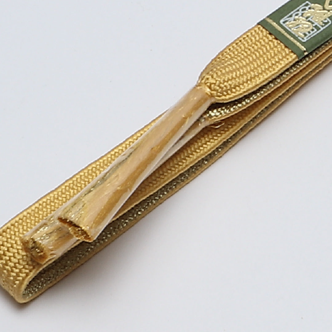 未使用品 礼装用 帯締め 平組紐 高麗組 正絹 黄系 金系 1251-02107
