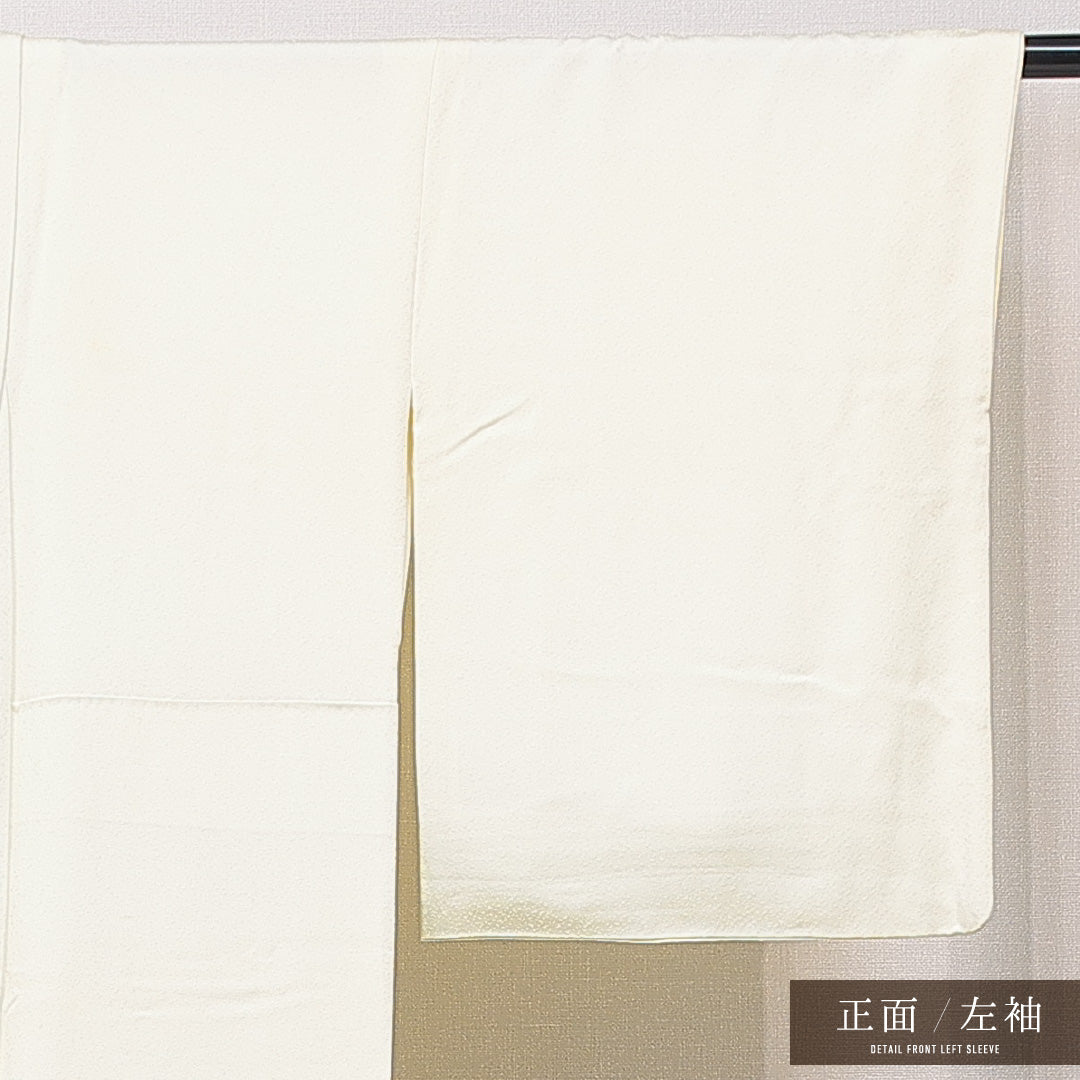 色留袖 袷 身丈159cm 裄丈65cm 正絹 Cランク セミフォーマル 広衿 Mサイズ 牡丹 黄系 LP 1214-06910