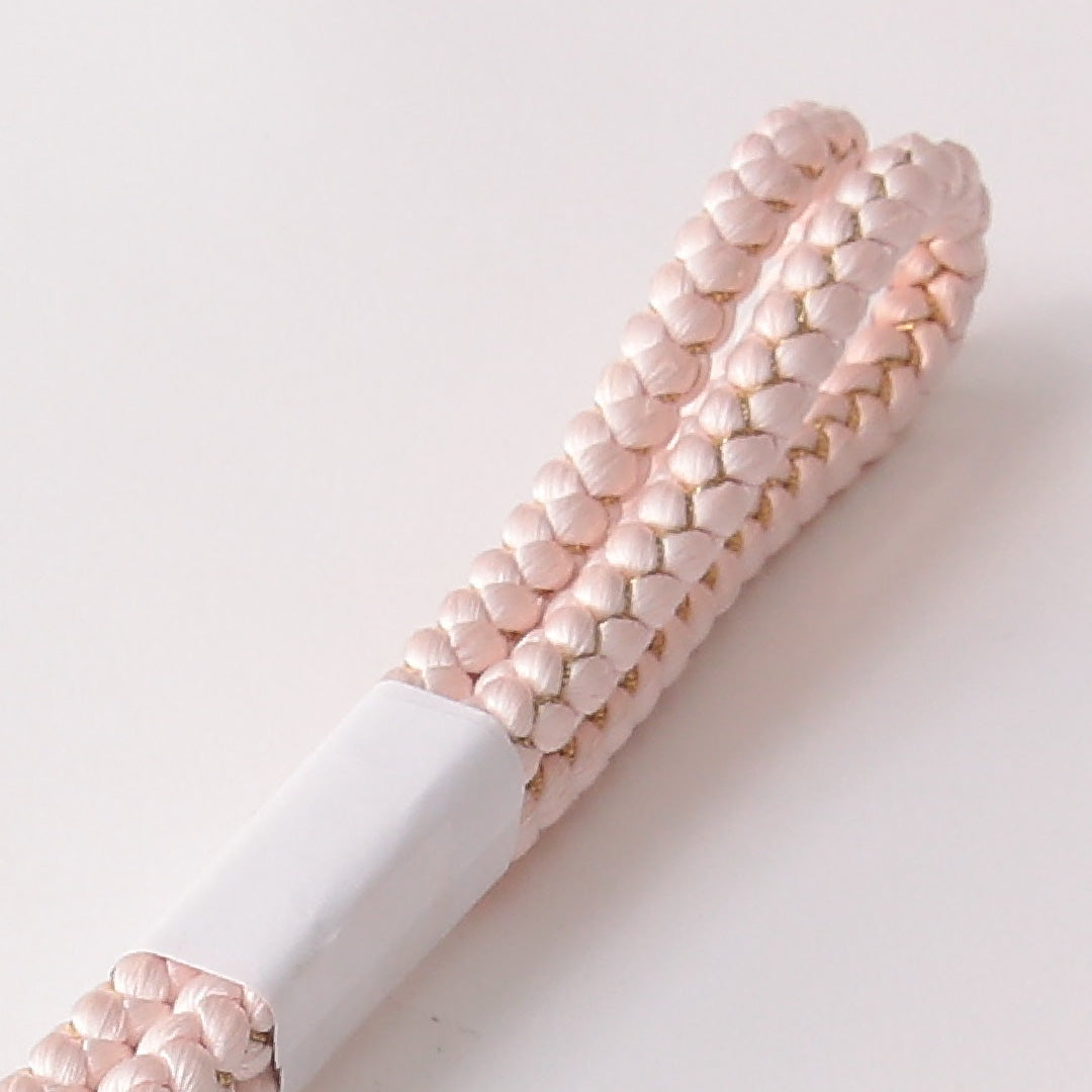 未使用品 振袖用 帯締め 丸組紐 四つ組 正絹 ピンク系 1251-01841