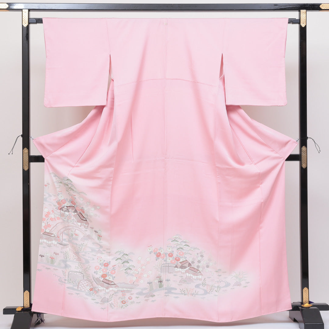リサイクル・中古 色留袖】 袷 身丈163cm 裄丈66cm 正絹 Sランク 一つ