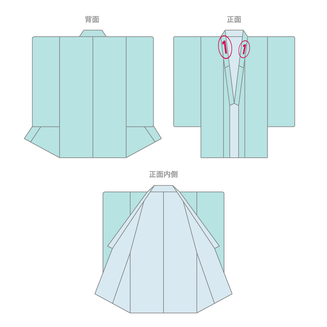 洗える着物 小振袖 袷 身丈165cm 裄丈66cm ポリエステル Sランク セミフォーマル 広衿 XLサイズ 桜 緑系 RP 1216-07071