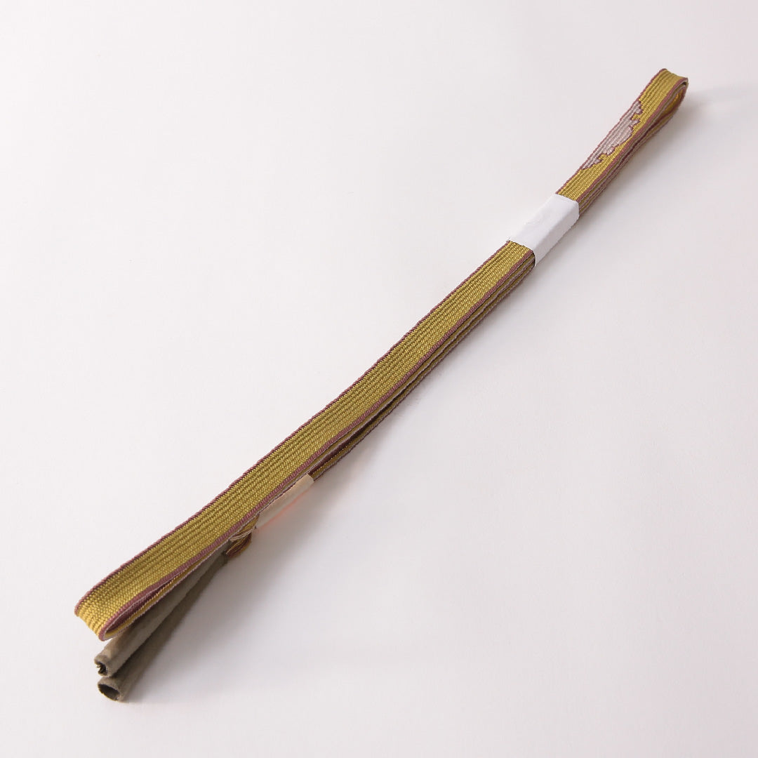 未使用品 礼装用 帯締め 平組紐 高麗組 正絹 緑系 1251-01846
