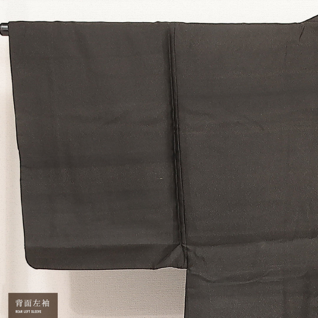 羽織 男性用 袷 身丈87cm 裄丈64cm 正絹 Bランク カジュアル XSサイズ 無地 グレー系 RP 1235-17227