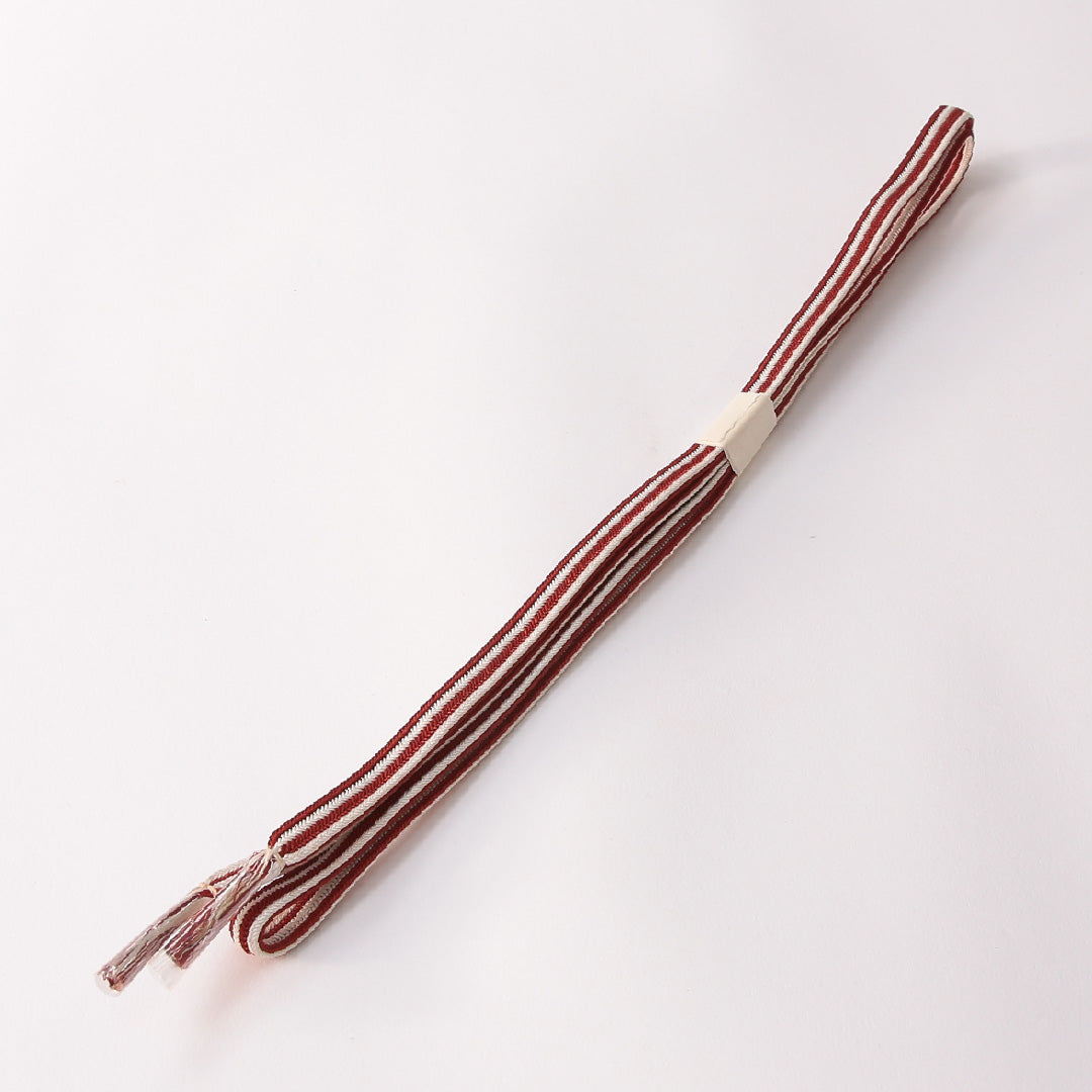 未使用品 帯締め 角組紐 冠組 正絹 赤系 白系 1251-01662