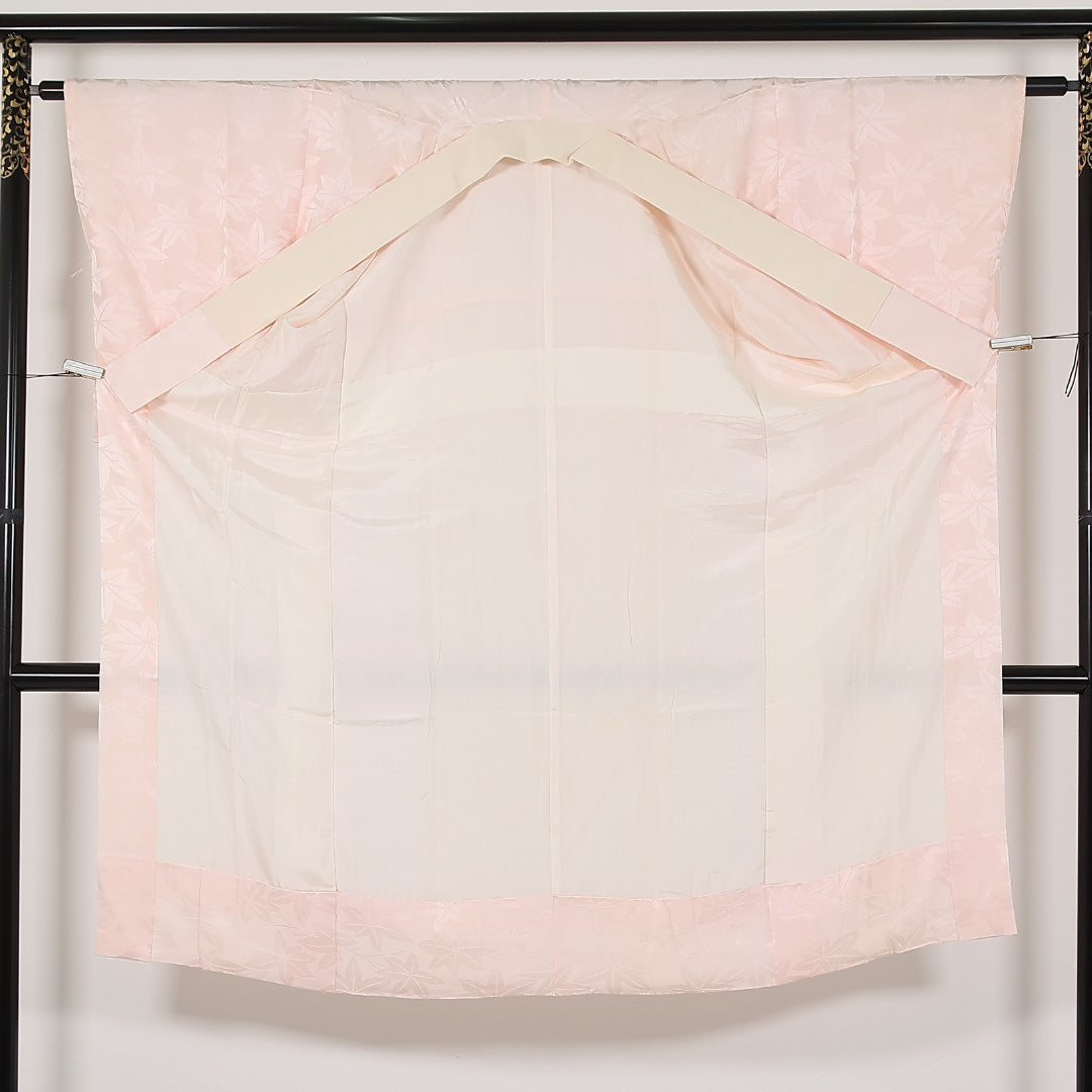 長襦袢 無双袖 身丈129cm 裄丈62cm 正絹 Aランク FREEサイズ ピンク系 RP 1239-17485