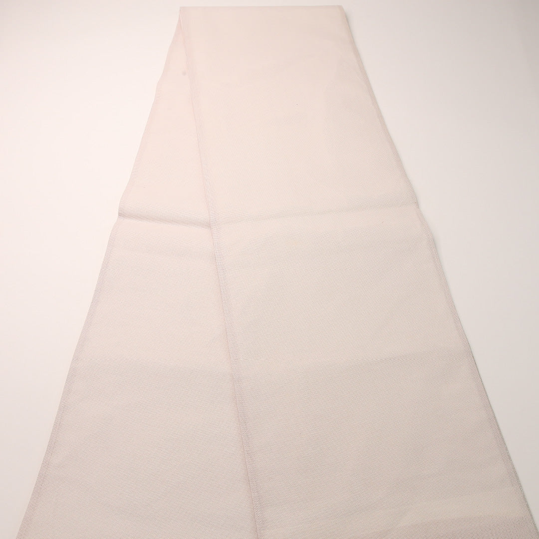 夏物 袋帯 帯丈420cm 正絹 六通 インフォーマル 観世水 クリーム系 1243-02451