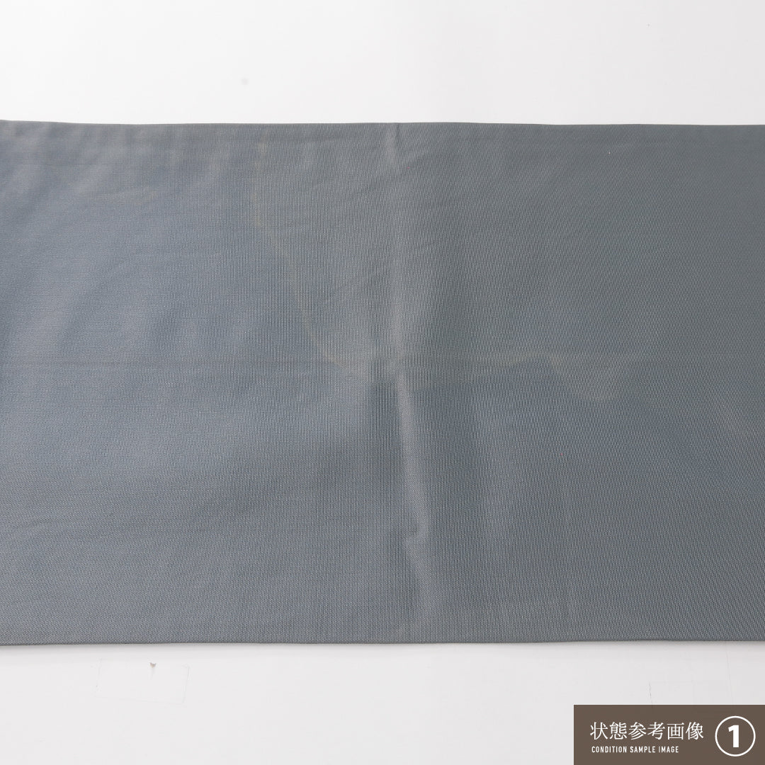 袋帯 帯丈444cm 正絹 六通 帯芯なし セミフォーマル 横笛 グレー系 1243-02369