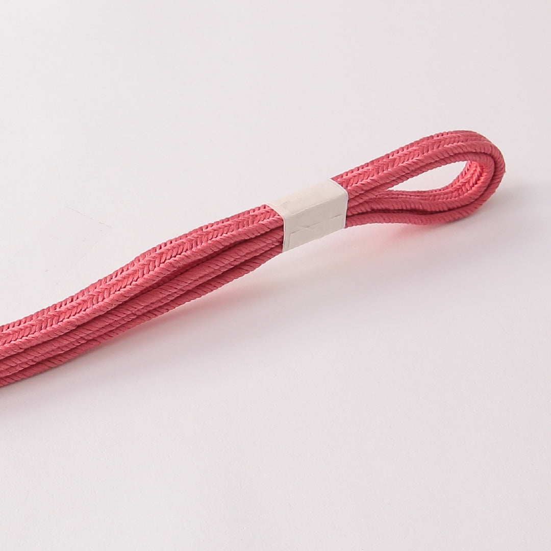 未使用品 帯締め 平組紐 畝組 正絹 ピンク系 1251-01762