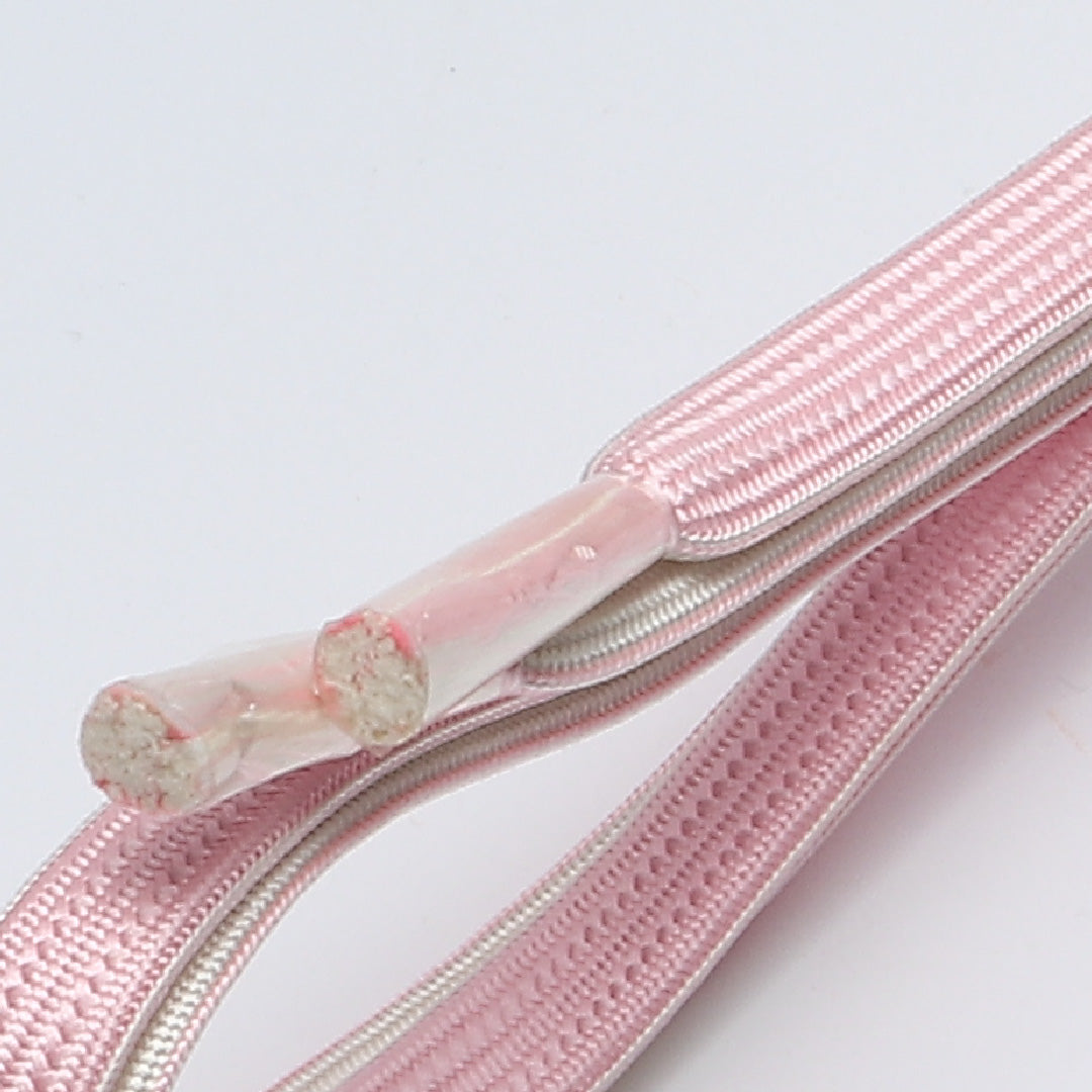 未使用品 帯締め 平組紐 畝組 正絹 ピンク系 白系 1251-02101