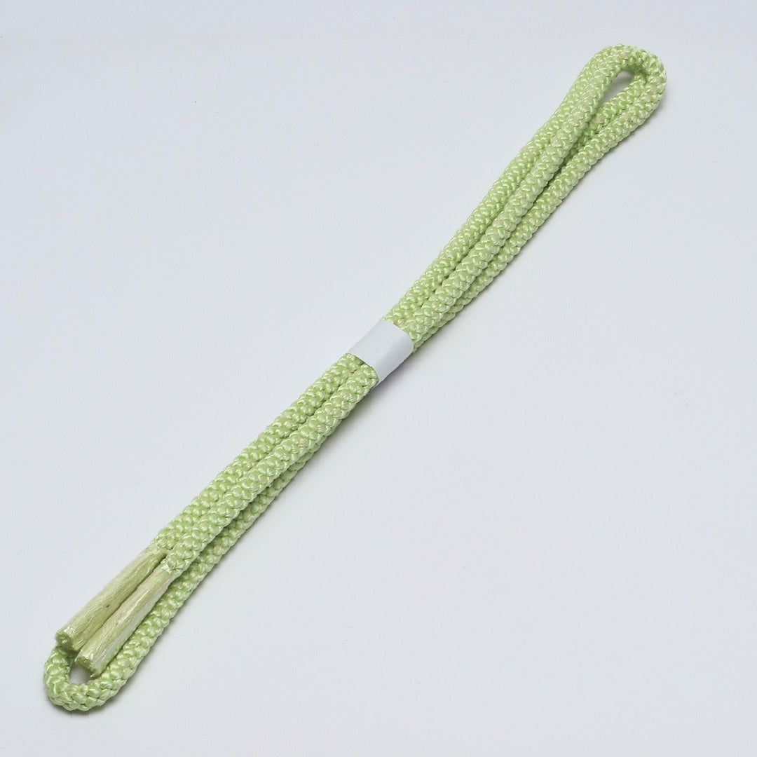 未使用品 帯締め 丸組紐 丸唐組 正絹 緑系 1251-02056