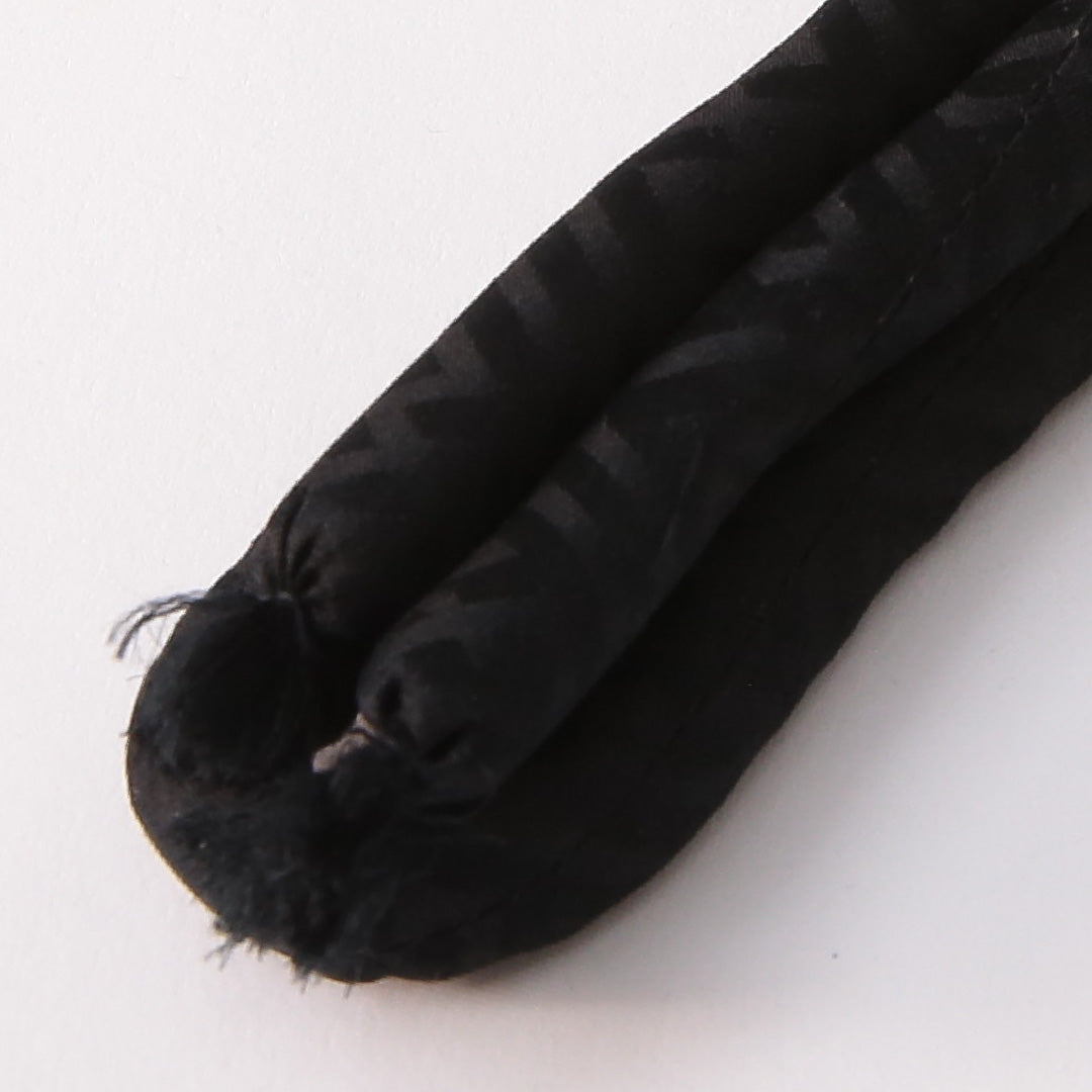 弔事用 帯締め 丸くげ 正絹 黒系 1251-01934