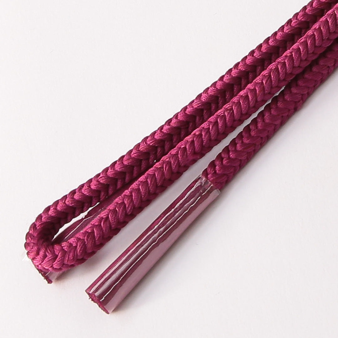 未使用品 帯締め 丸組紐 洋角組 正絹 紫系 1251-01818
