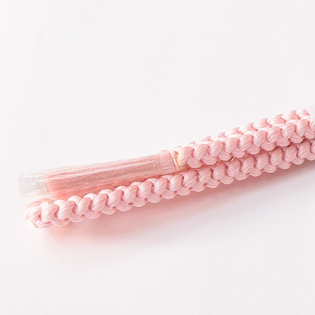 未使用品 帯締め 丸組紐 四つ組 正絹 ピンク系 1251-01777