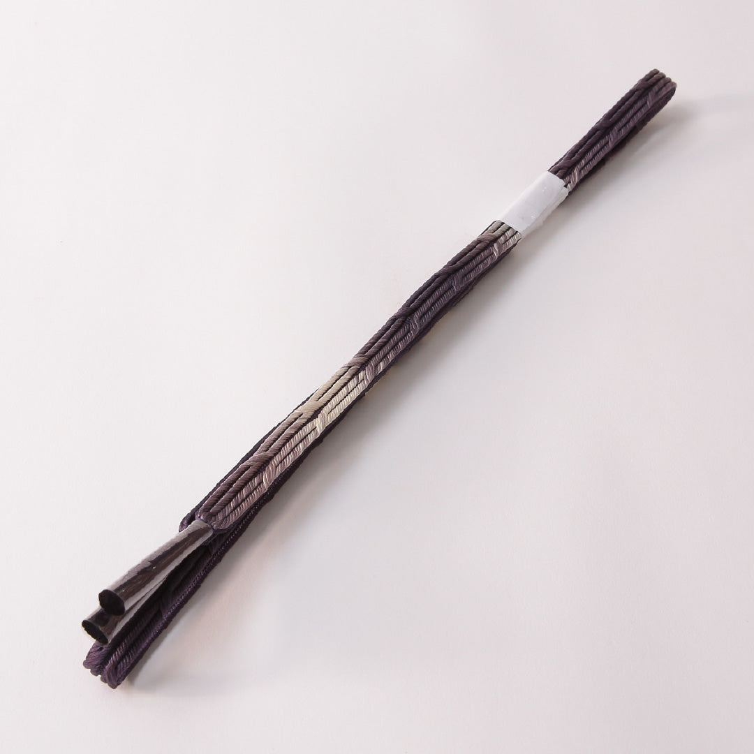 未使用品 礼装用 帯締め 平組紐 畝組 正絹 グレー系 1251-01843