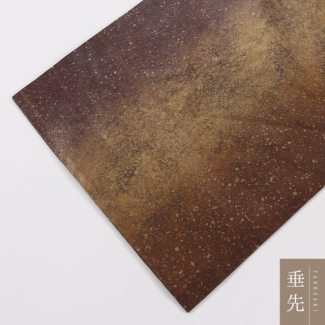 創作柄 袋帯 帯丈420cm 正絹 六通 インフォーマル 茶系 1243-02619