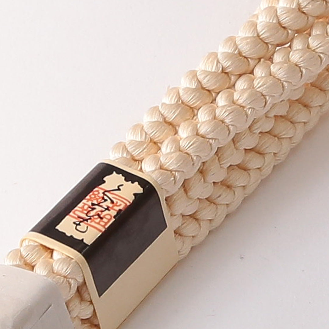 未使用品 帯締め 丸組紐 正絹 クリーム系 1251-01615