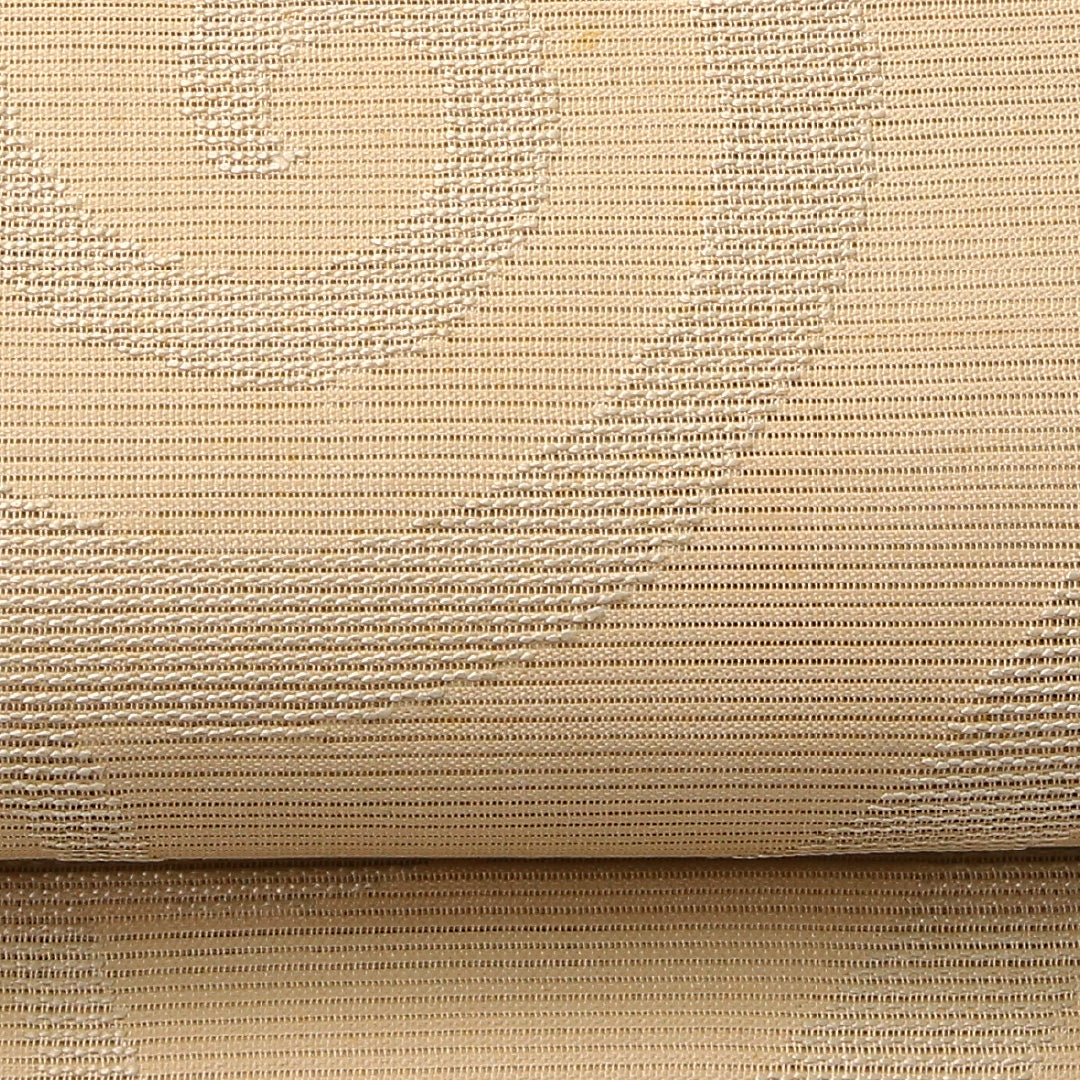 夏物 袋帯 帯丈422cm 正絹 六通 セミフォーマル 唐草 ベージュ系 1243-02435