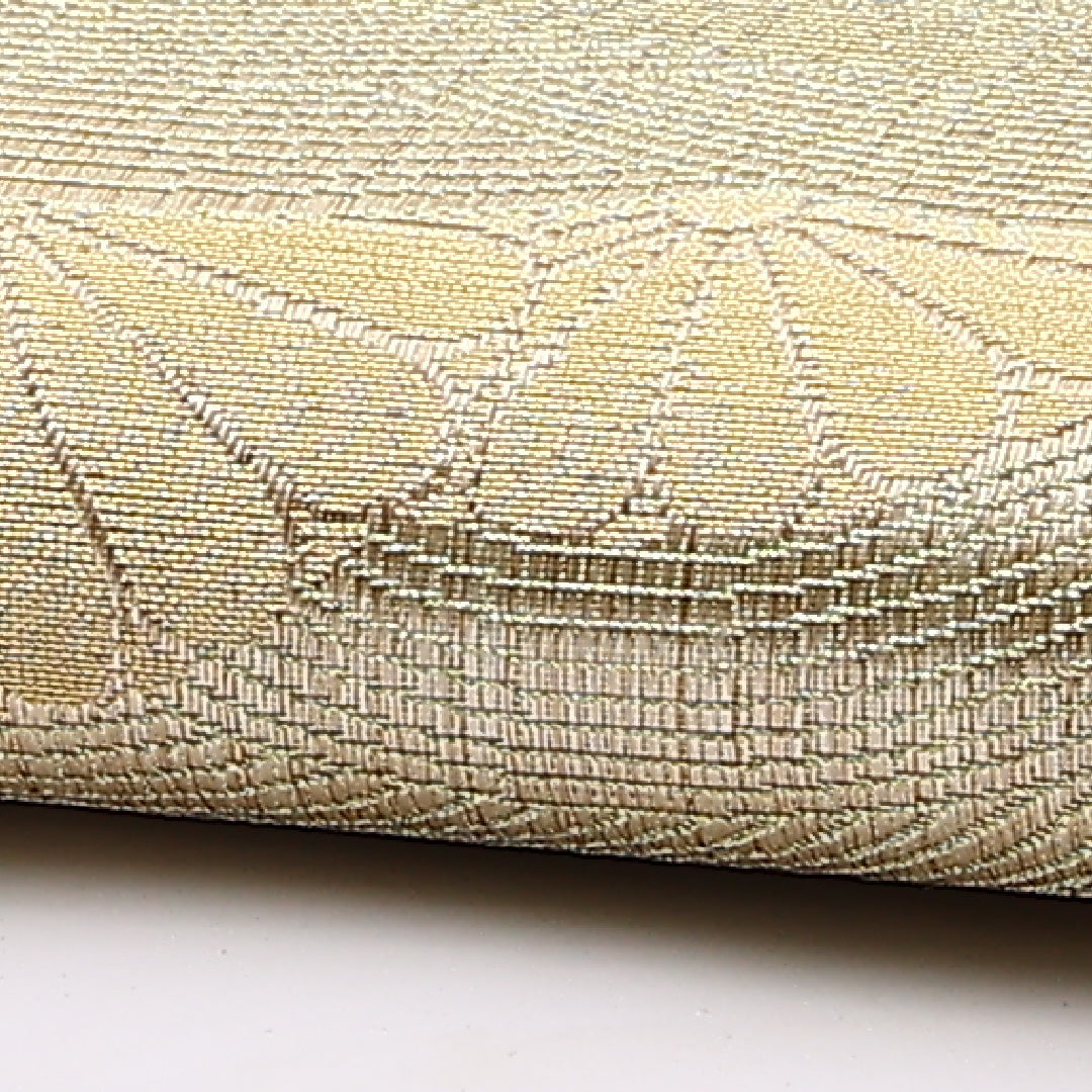 草履・バッグセット 礼装用 Sサイズ 22.5cm 高さ4.5cm 錦織 正絹 金系 1251-00494