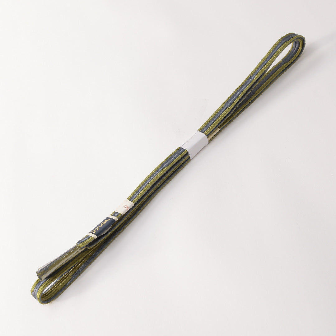 未使用品 帯締め 平組紐 笹浪組 正絹 緑系 水色系 1251-01769