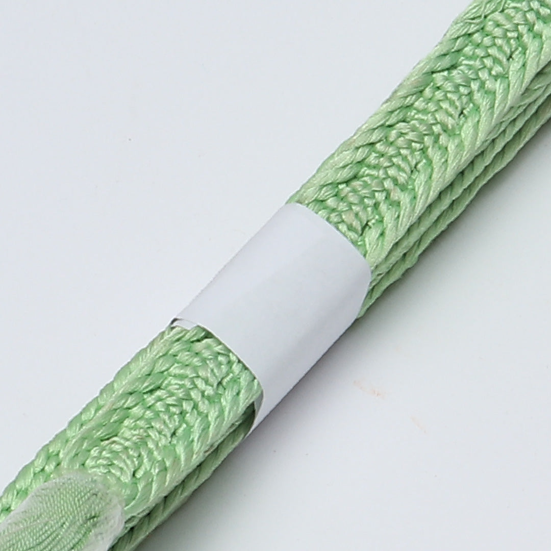 未使用品 帯締め 平組紐 唐組 正絹 緑系 1251-02098