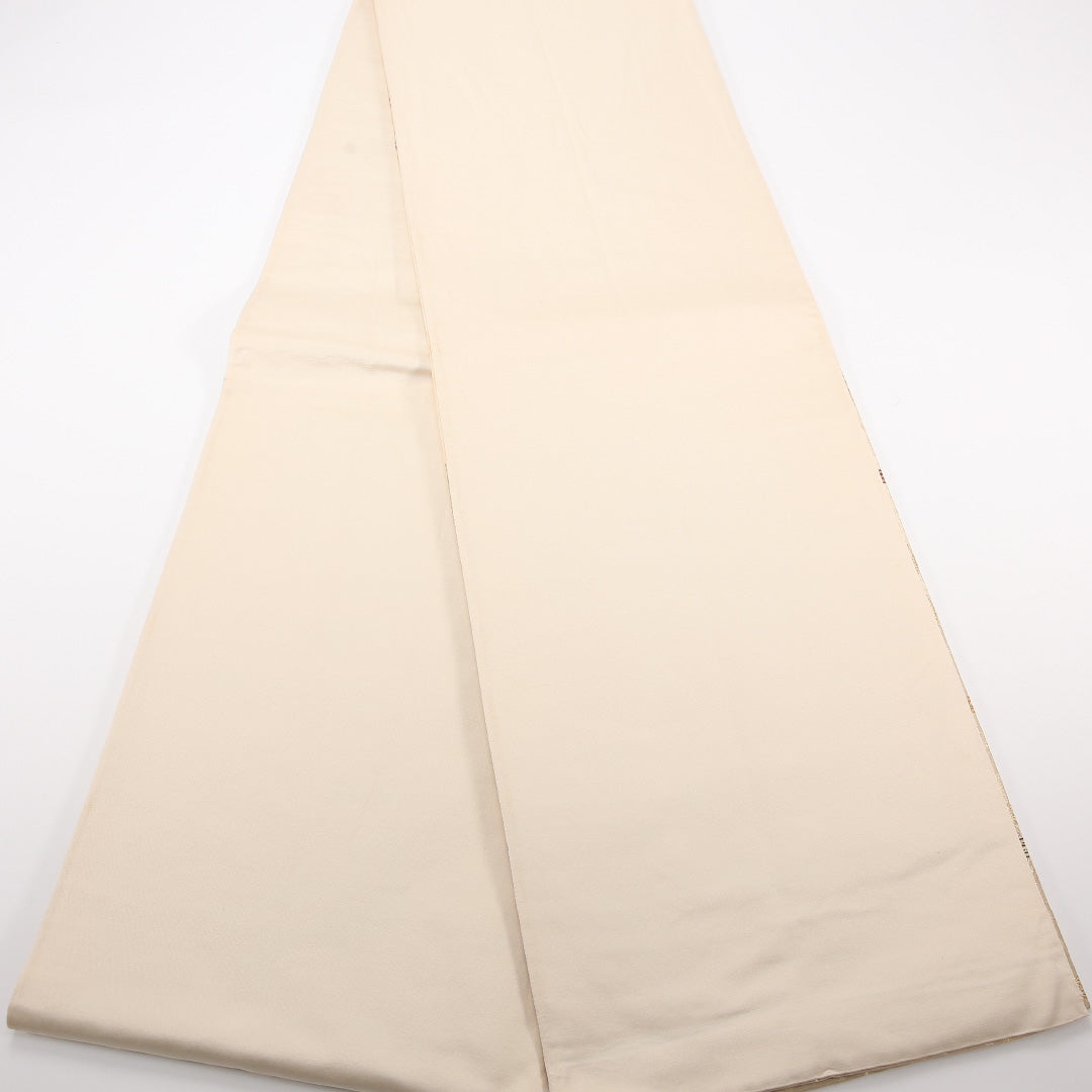 袋帯 帯丈424cm 正絹 六通 フォーマル 宝相華 金系 1243-02527