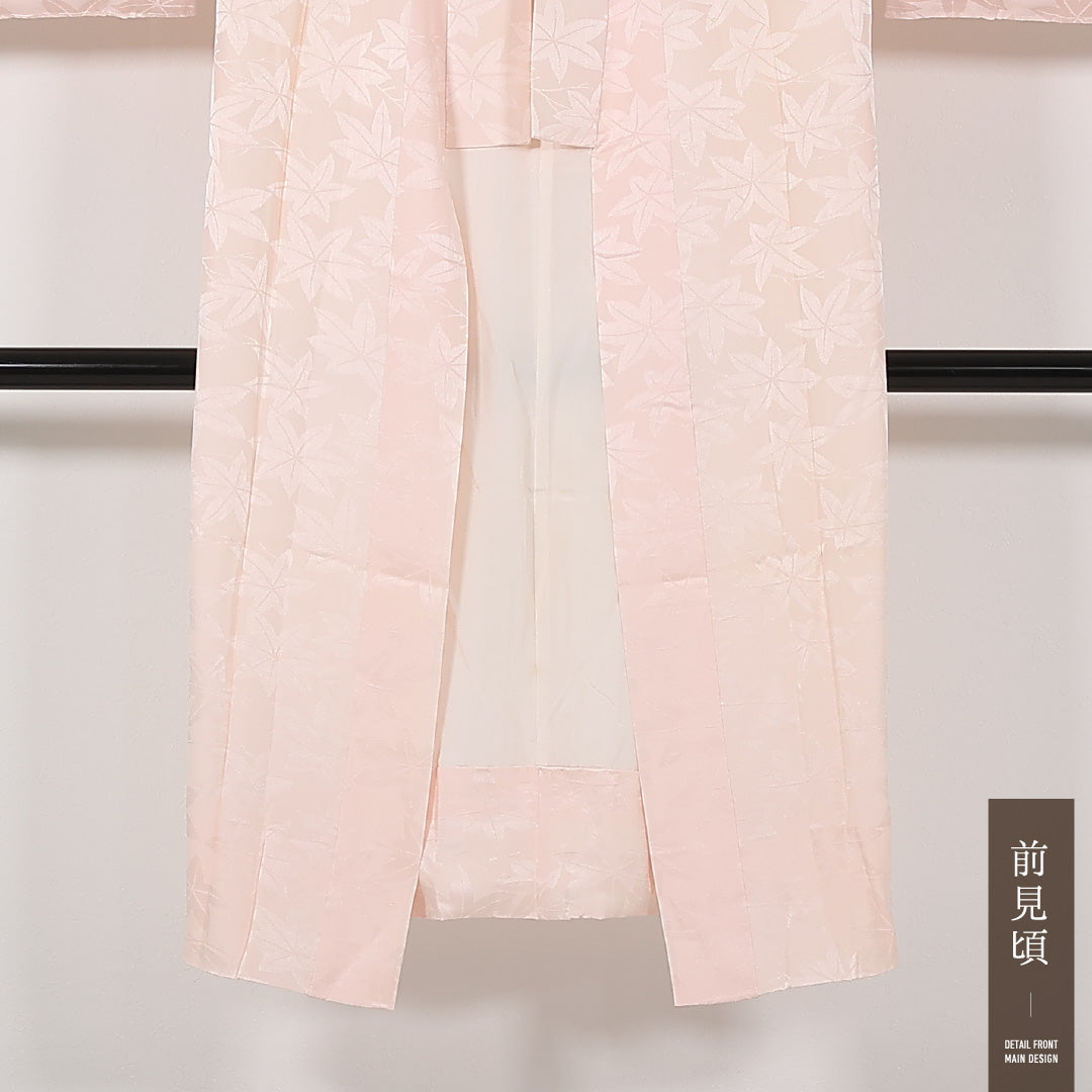 長襦袢 無双袖 身丈129cm 裄丈62cm 正絹 Aランク FREEサイズ ピンク系 RP 1239-17485