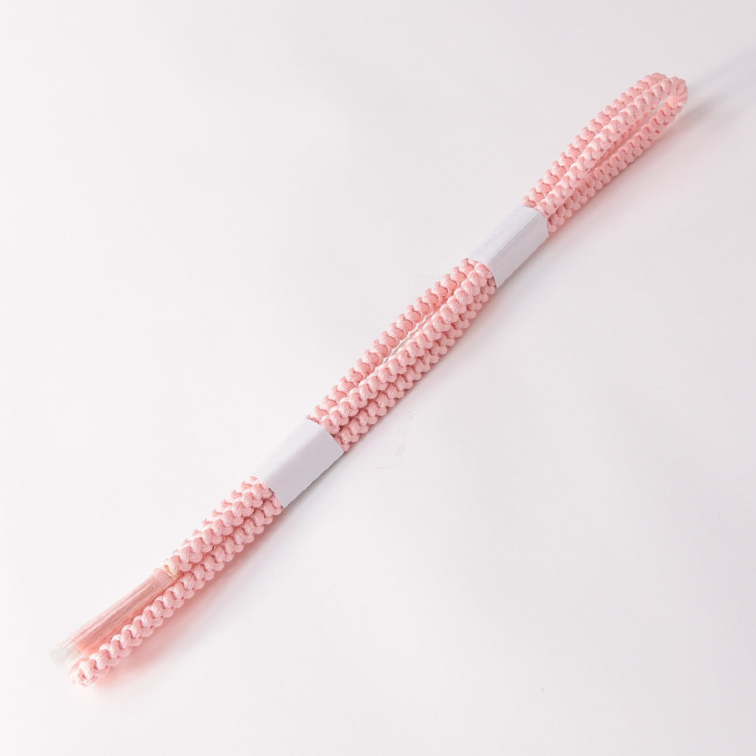 未使用品 帯締め 丸組紐 四つ組 正絹 ピンク系 1251-01777
